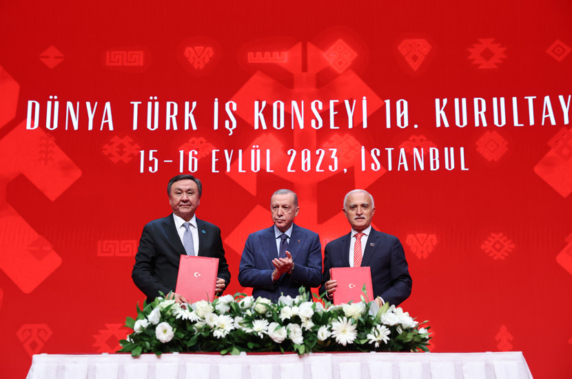 Cumhurbaşkanı Erdoğan, 10. Dünya Türk İş Konseyi Kurultayı’na katıldı
