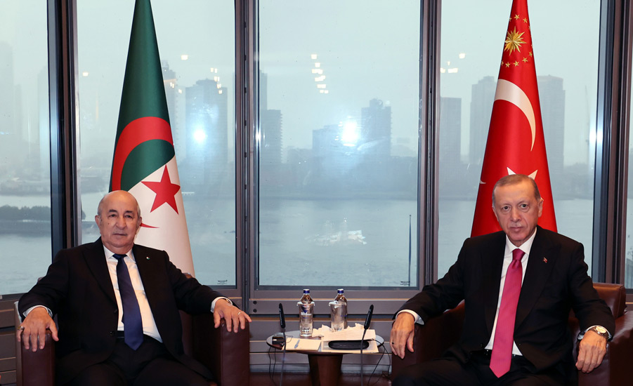 Cumhurbaşkanı Erdoğan, Cezayir Cumhurbaşkanı Tebbun ile bir araya geldi