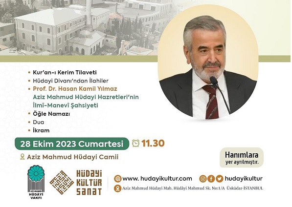 Aziz Mahmud Hüdayi Hazretleri Vefatının 395. sene-i devriyesinde Hüdâyi Külliyesi’nde Yad Edilecek