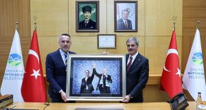 Başkan Alemdar AK Parti İl Başkanı Tever ve yönetimini ağırladı