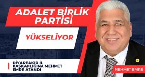 Adalet Birlik Partisi Güçlü Teşkilat Yapısıyla Yükseliyor: Diyarbakır İl Başkanlığına Mehmet Emre Atandı