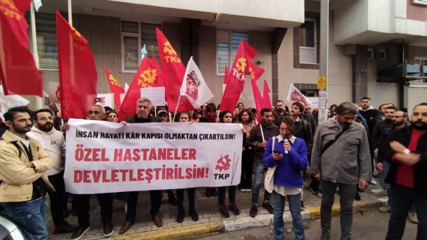 TKP’den Avcılar Hospital önünde eylem: ‘Bebeklerin katili patron düzeni’