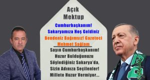 ”Köylü Vatandaşınız”  Mehmet SAĞLAM’  dan  SAYIN CUMHURBAŞKANIMIZA AÇIK MEKTUP