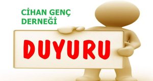 CİHAN GENÇ DERNEĞİ OLAĞAN GENEL KURUL toplantısı DUYURUSU
