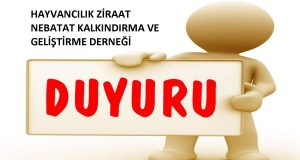 HAYVANCILIK ZİRAAT NEBATAT KALKINDIRMA VE GELİŞTİRME DERNEĞİ  OLAĞAN GENEL KURUL toplantısı DUYURUSU